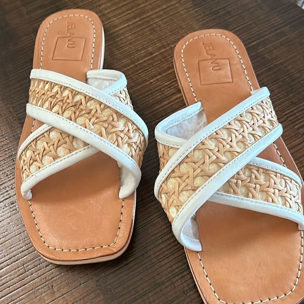New leather sandals